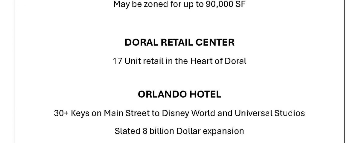 Off-market commercial property listing flyer