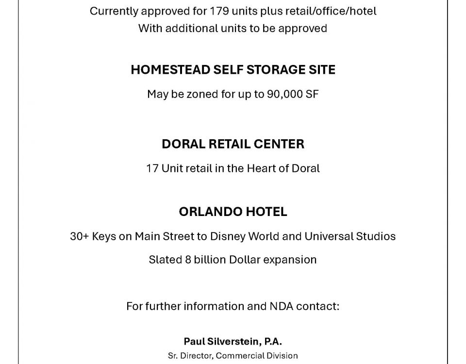 Off-market commercial property listing flyer