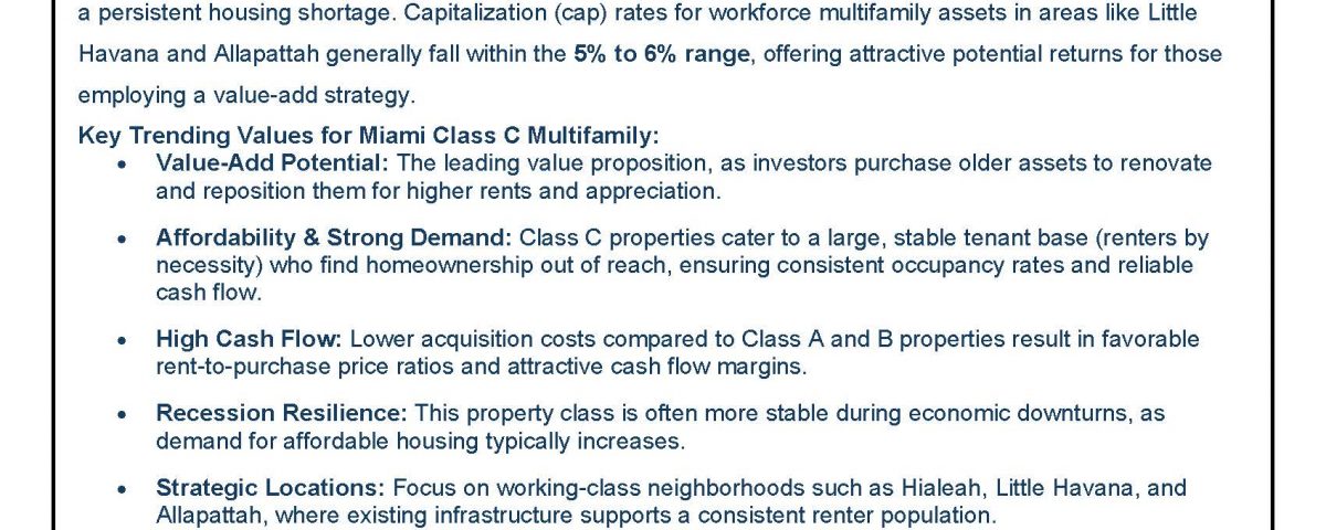 Multifamily values and trends report